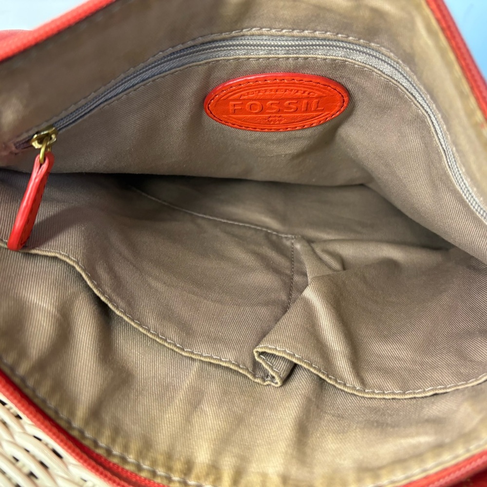 Fossil Karli Hobo Coral Leather Shoulder/Crossbody Bag - Picture 8 of 8